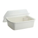 水切りかご Nポゼ フード付 水切りセット 大 ホワイト | 水切りセット 食器カゴ バスケット 水受け フタ付き 食器 水切り 食器 カゴ バスケット フード...