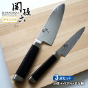 貝印 関孫六 ダマスカス 包丁2本 + まな板 3点セット (三徳包丁 刃渡り16.5cm AE5200 + ペティナイフ 12cm AE5202 + 桧まな板...