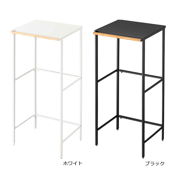 山崎実業 tower タワー 伸縮 ゴミ箱上ラック 選べるカラー: ホワイト / ブラック | キッチンラック ゴミ箱ラック レンジラック レンジ台 キッチン収納 伸縮 ごみ箱上 棚 作業台 カウンター [2]