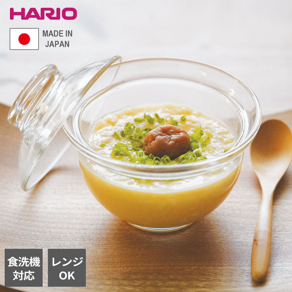 Rakuten - HARIO ハリオ ガラスの丼鉢 実用容量600ml GXD-600 ｜ 日本製 耐熱ガラス どんぶり 電子レンジ対応 食洗機対応 レンジ調理 フタ付き ガラスのある生活