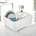 山崎実業 tower タワー 水切りセット (洗い桶&水切りカゴ) ホワイト 3589 | 水切りかご 食器 洗い(3)