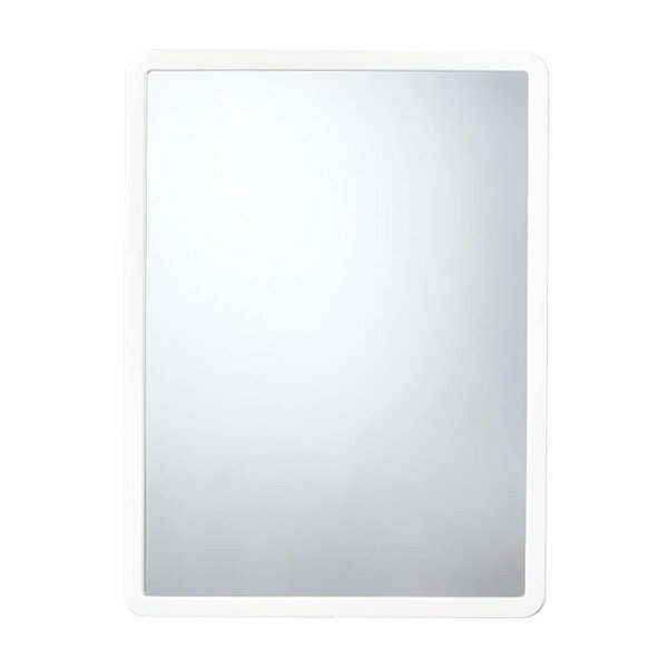 ミラー M B00518 | 鏡 壁掛け 取り付け 吊り下げ 引っ掛け 壁 浴室 洗面所 姿見 かがみ 角型 25×33cm [2]
