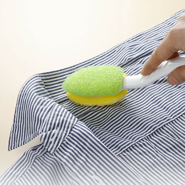 部分洗い洗濯ブラシ トレピカ 襟首・袖口洗いブラシ LX101 ｜ 部分洗い ブラシ 衿洗い 袖洗い スポンジ クリーナー