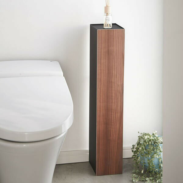 【メーカー直送】 山崎実業 リン スリムトイレラック ブラウン 3192