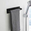 山崎実業 タオル掛け tower タワー マグネットバスルームタオルハンガー ブラック 3268 | タオルバー バス用品 マグネット 磁石