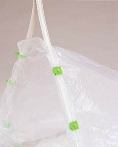 ちりとり フレーム ちりとり捨楽 グリーン DP-466-010-1 ｜ 塵取り ごみ袋 装着 チリトリ 自立 落ち葉 回収 45Lゴミ袋 捨てやすい 袋ごと捨てるだけ 3