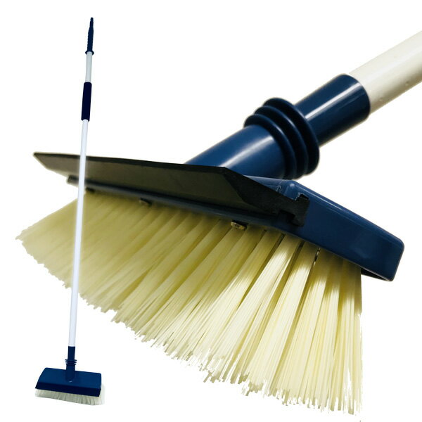 デッキブラシ 通水デッキブラシ ｜ ブラシ 水洗い 掃除 タイル床 ホース 接続 水を流しながら コンクリ..