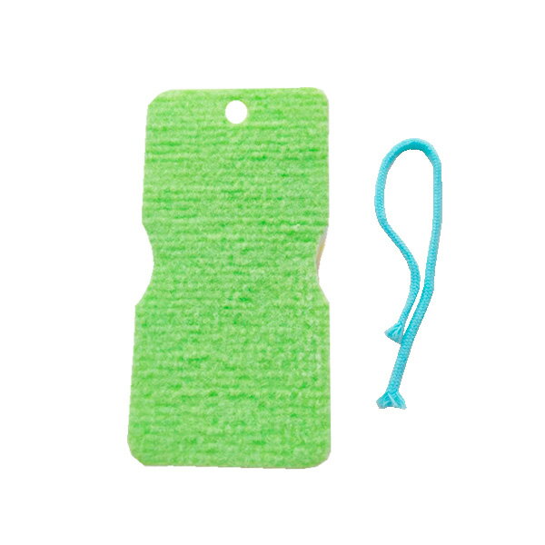 アクリルバススポンジ グリーン S-2 ｜ お風呂洗い 風呂掃除 スポンジ 浴室 浴槽 お風呂スポンジ クリーナー 風呂 床 洗う 掃除用品 バスクリーナー バスタブ スポンジクリーナー