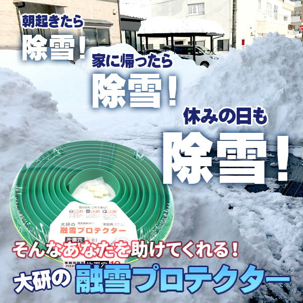 融雪ホース 大研の融雪プロテクター 10m 片面穴 グリーン 2個セット KUP-10S ｜ 家...