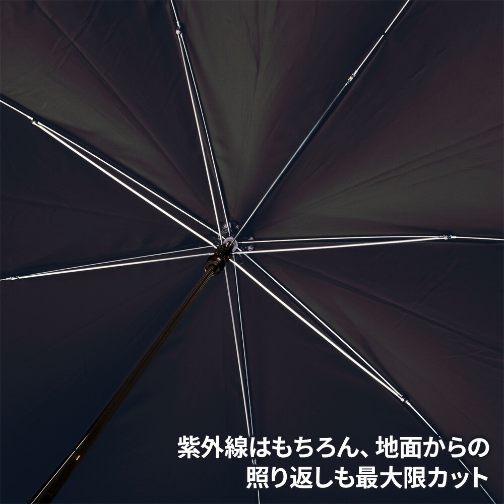 パラソル スポーツ観戦用 UVカットパラソル ブラック/アイボリー ｜ アウトドア用...