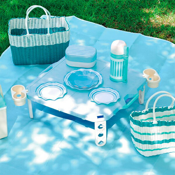 テーブル ピクジェネ ハンディーテーブル ブルー D-6361 | ピクニックテーブル 折りたたみ アウトドア通販格安セール情報 楽天 通販