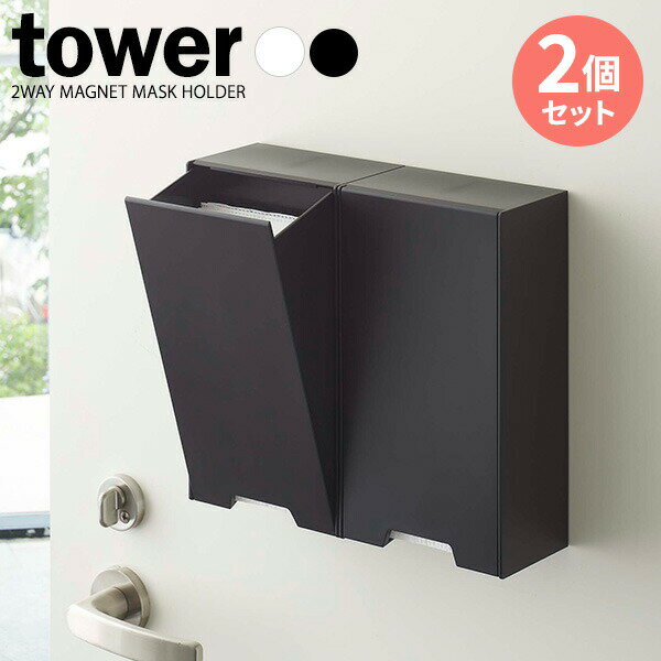 山崎実業 マスクケース 2個セット tower タワー ツー