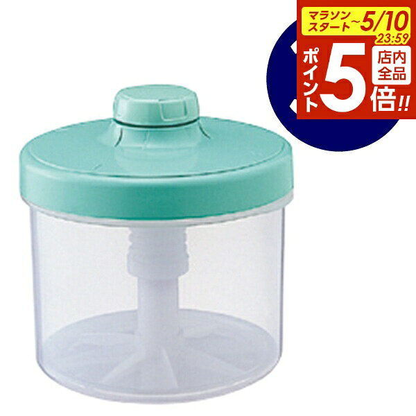【5/10 全品ポイント5倍】漬物容器 ハイペット 円柱型 3L グリーン E-30 ｜ 即席漬物器 浅漬け つけもの プラスチック 丸型 バネ 重石調節 ハンドル きゅうり なす 大根 かぶ 白菜 日本製
