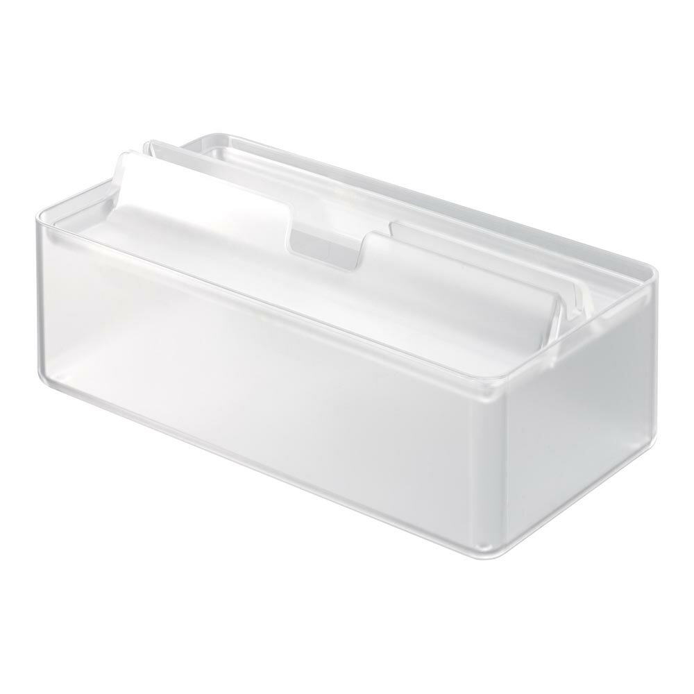 トレー蓋付きペーパータオルケース スマート 山崎実業 smart 3126 ペーパータオルホルダー ティッシュケース 透明 クリア yamazaki