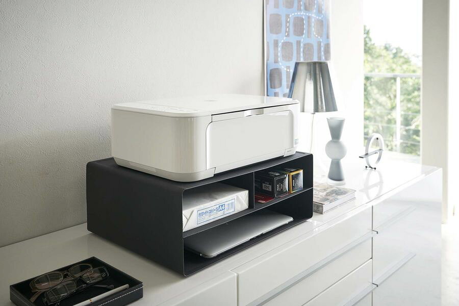 びーんず キッチンと暮らしの道具の山崎実業 tower タワー 2WAY プリンター収納ラック｜アングル3