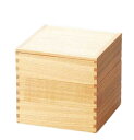 J-kitchens 木製 お重箱 白木塗タモ60三段重 内朱 （1組) 18.2cm 日本製