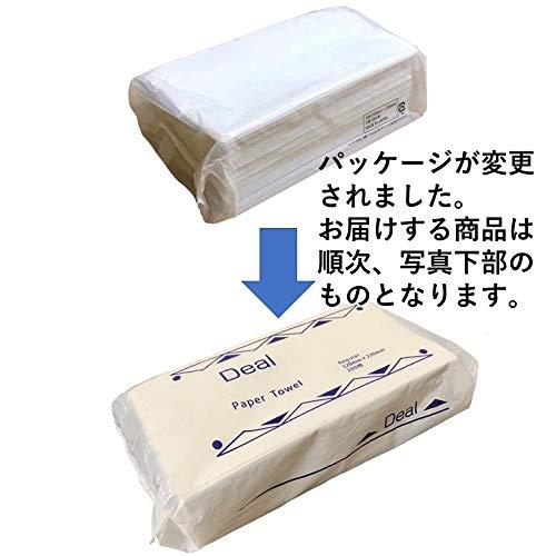 【まとめ買い】トーヨ ペーパータオル ハンドタオル 業務用 中判 200枚 × 10パックセット 3