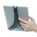 TFY ハンドストラップホルダー フィンガーグリップ ソフトPU付き タブレット対応 - iPad Air / iPad Pro 9.7 / iPad 9.7 / Samsung Galaxy Tab 10.1 / Tab 4 10.1 / Tab Pro 10.1 / Tab S 10.5 -ブラッ