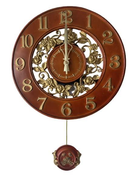 電波時計 掛け時計 ベイリーローズアンティーク掛け時計 振り子時計 壁掛け時計 おしゃれ 掛時計 北欧 時計 インテリア