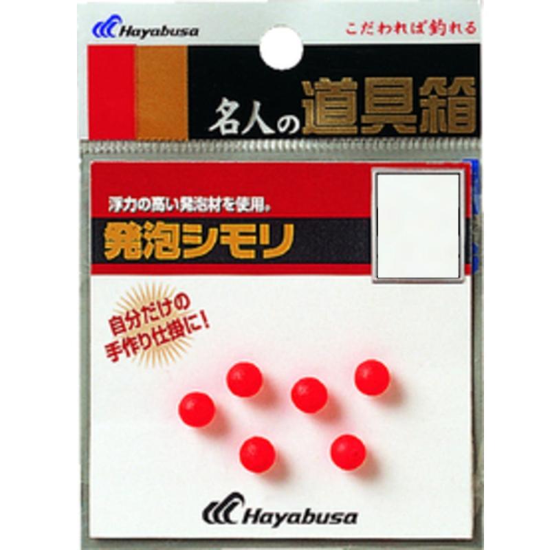 ハヤブサ(Hayabusa) 名人の道具箱 発泡シモリ 丸 赤 P410-3