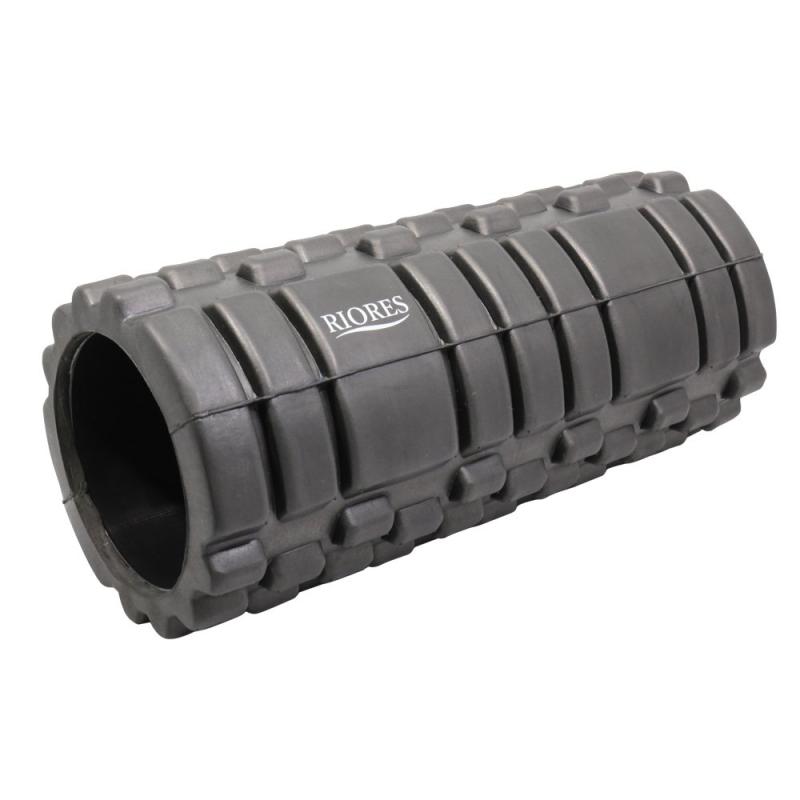 RIORES （リオレス） フォームローラー ヨガポール 筋膜リリース Foam Roller エクササイズ ストレッチ用ポール (ブラック)