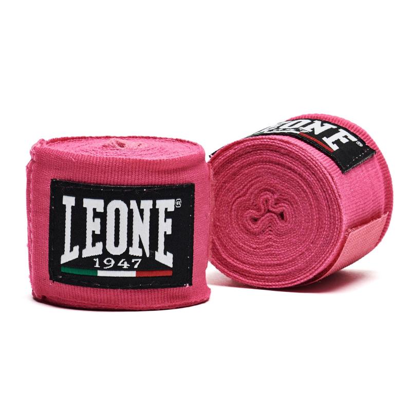 LEONE 1947 ボクシング バンテージ [ HAND WRAPS ] 伸縮タイプ 面ファスナー留め ノーマルサイズ 3.5m ピンク AB705/35PK【正規品】