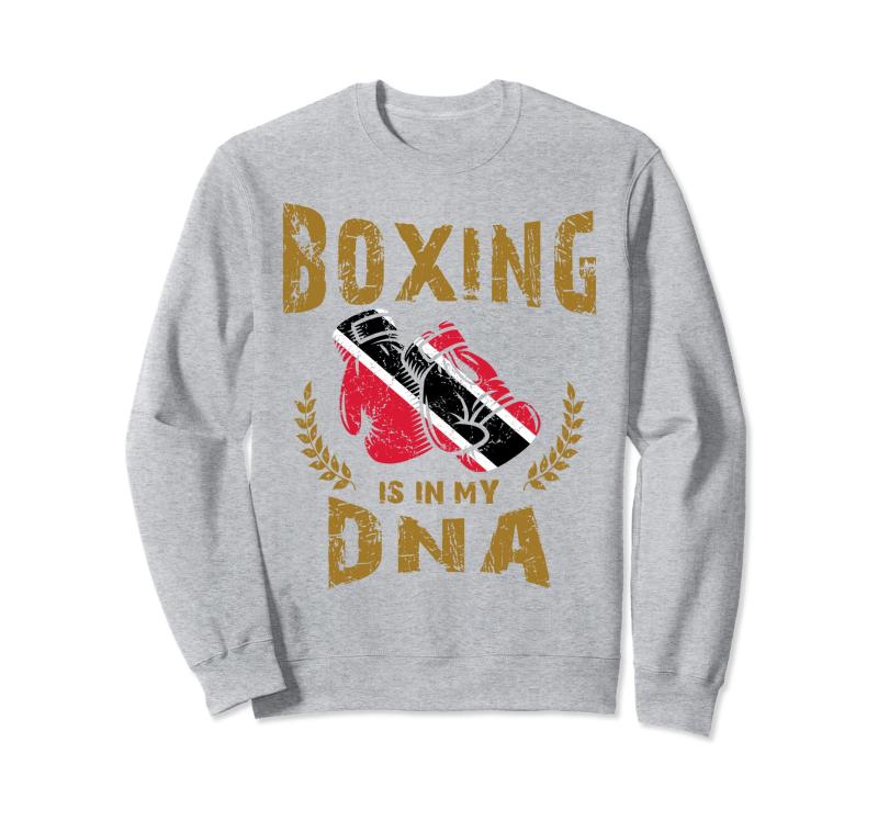ボクシングは私の DNA にある トリニダード・トバゴの国旗のボクシング グローブ トレーナー