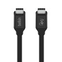 Belkin USB-Cケーブル USB4 100W 40Gbps高速データ転送 8K対応 iPhone 15/MacBook/iPad Pro/iMac/Windows対応 USB-IF認証 0.8m ブラック INZ001bt0.8MBK