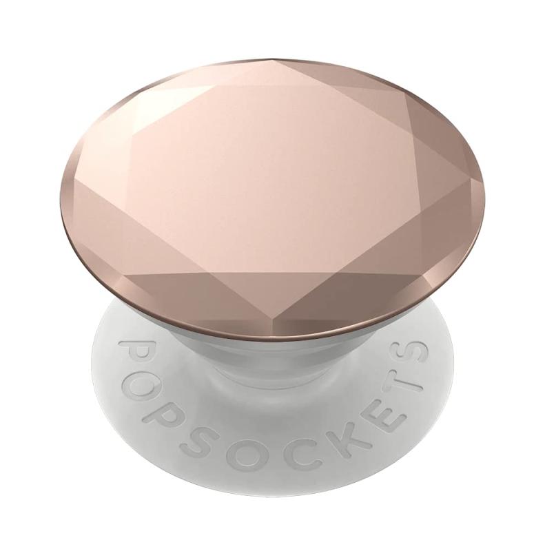 PopSockets Japan - ポップソケッツ ジャパン PopGrip Metallic Diamond Rose Gold ローズゴールド メタリック ダイヤモンドカット ポップグリップ スマホグリップ スタンド