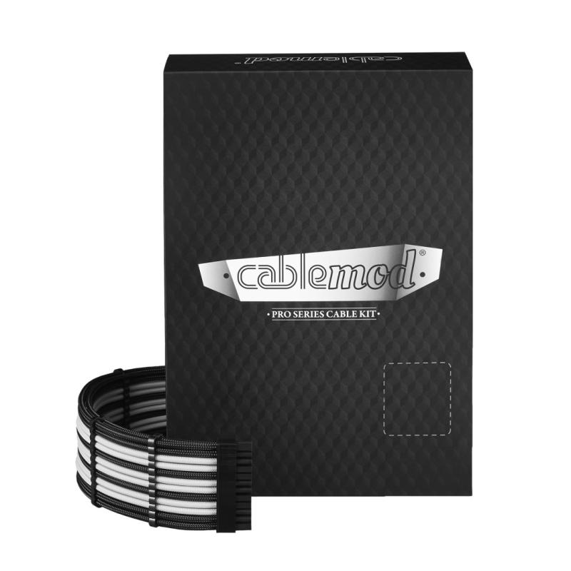 CableMod C-Series Pro ModMesh Sleeved Cable Kit for Corsair Type 4 RM Black Label/RMi/RMx (Black White)