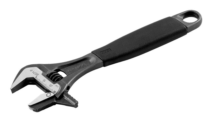 BAHCO(バーコ) Adjustable Wrench with Thermoplastic Handle and Pipe Grip パイプレンチ兼用モンキーレンチ 9073P