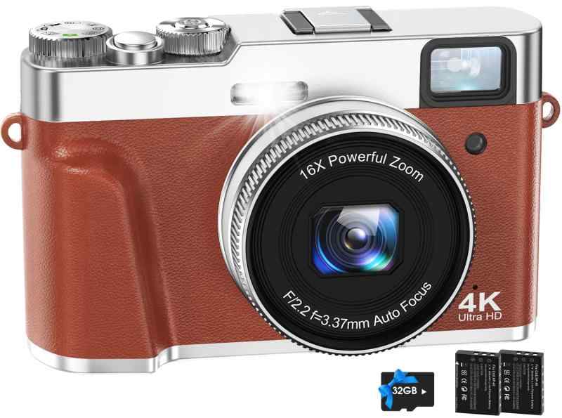 NEZINI 4Kデジタルカメラ オートフォ