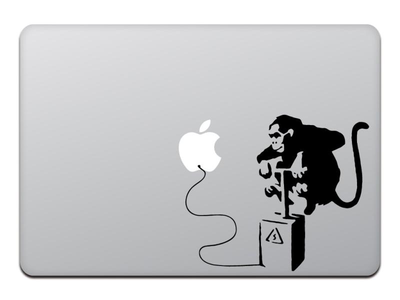 カインドストア MacBook Air/Pro 11 / 13インチ マックブック ステッカー シール バンクシー モンキー ボム Banksy Monkey Bomb 11インチ