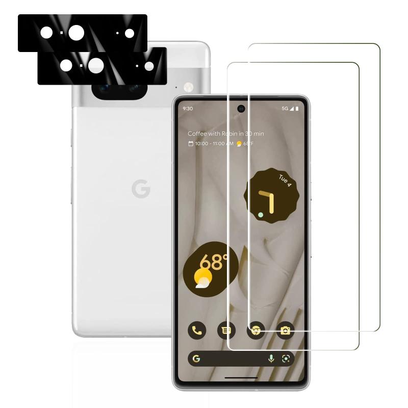 対応 Google Pixel 7 5G 用のスクリーン保護ガラスフィルム 2枚 対応 Google Pixel 7 用のカメラ 強化ガラス Pixel 7 5G ガラスフィルム 液晶保護フィルム 全面保護 耐衝撃 極薄 気泡ゼロ 指
