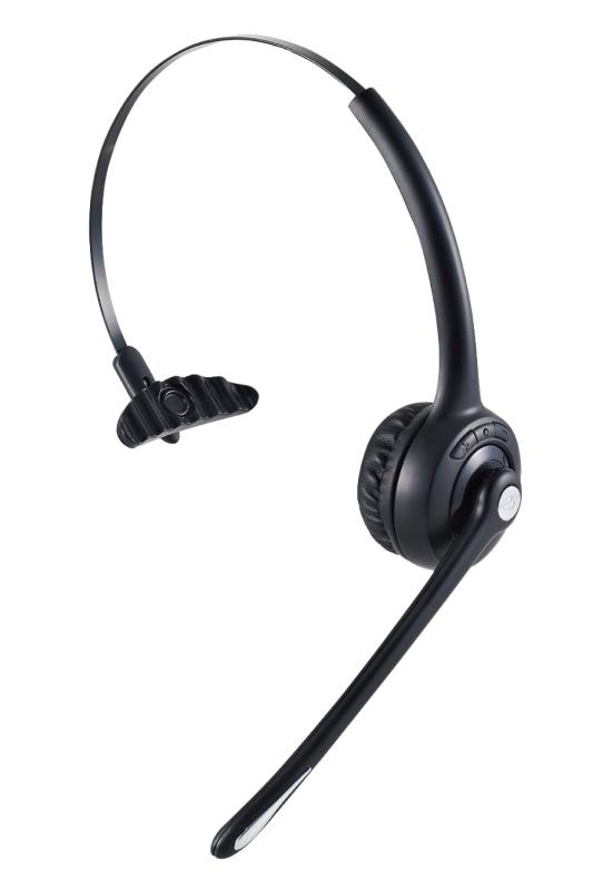 エレコム ヘッドセット Bluetooth5.2 ワイヤレス 片耳 最大18時間通話 軽量で疲れにくい 通話 音声 ミュート操作可能 USB充電 ブラック LBT-HSOH13BK