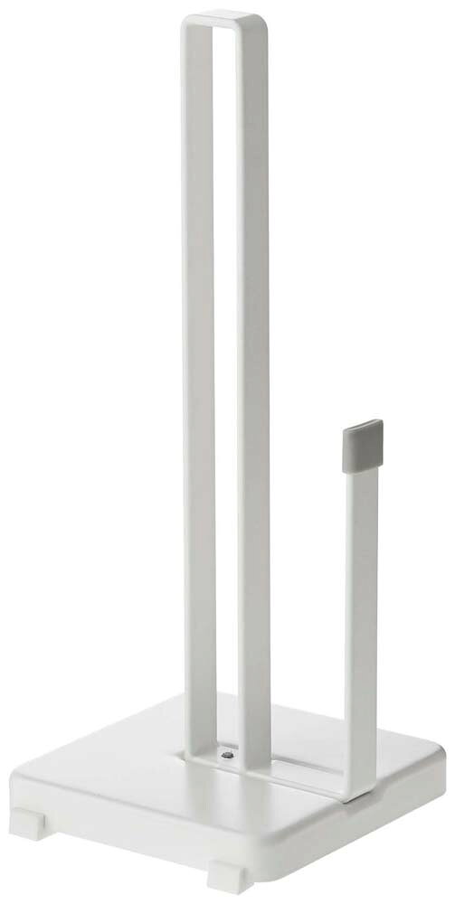 ※お客様のご都合による商品の返品・交換・キャンセルは受け付けておりません。商品仕様をご確認の上、お間違いの無いようお願い致します。◆メーカー:山崎実業 ◆品名:キッチンペーパーホルダー プレート ホワイト ◆品番:2435 ◆商品サイズ:約11X11X26.5cm ◆商品重量:約380g ◆品質表示:本体:スチール（粉体塗装） キャップ:シリコン樹脂 ◆付属品:クッション×4 ◆キッチンペーパーロールをスリムに立てて収納。ペーパーカットがしやすい滑り止め付き。 ◆沖縄県は配送不可となります。ご了承下さい。※品番通りのお手配になりますのでご注文前に必ず商品の仕様・サイズ・品番・色等を確認の上ご注文お願いします。当店のお買い物ガイドも併せてご確認ください。