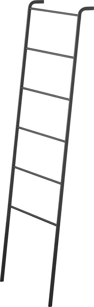 ※お客様のご都合による商品の返品・交換・キャンセルは受け付けておりません。商品仕様をご確認の上、お間違いの無いようお願い致します。◆メーカー:山崎実業 ◆品名:ラダーハンガー フレーム ブラック ◆品番:3964 ◆商品サイズ:約45X24X160cm ◆商品重量:約2400g ◆品質表示:本体:スチール（粉体塗装）　キャップ:シリコーン ◆付属品:六角レンチ ◆耐荷重:バー1つあたり約1kg ◆スカーフやズボンの一時掛けにも便利な立て掛けラダーハンガー！奥行きが約24cmとスリムな設計なので置き場所を選びません。先端にはシリコンキャップが付いているので滑るのを防いでくれます。S字フックを使えば、ベルトや帽子 などの小物も収納可能 ◆沖縄県は配送不可となります。ご了承下さい。※品番通りのお手配になりますのでご注文前に必ず商品の仕様・サイズ・品番・色等を確認の上ご注文お願いします。当店のお買い物ガイドも併せてご確認ください。