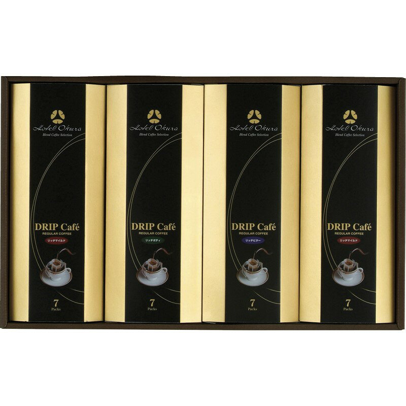 (LINEクーポン有)ホテルオークラ HO-50M ドリップコーヒー詰合せ ギフト 内祝い 贈り物 贈与品 プレゼント お返し (代引不可) (のし包装無料対応可)