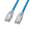(5/1は抽選で100%P還元)サンワサプライ KB-SL5STPS-005BL カテゴリ5eSTP LANケーブル(スリム・やわらか・ツメ折れ防止コネクタ) ...