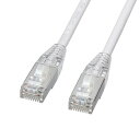 (5/1は抽選で100%P還元)サンワサプライ KB-SL5STPS-005W カテゴリ5eSTP LANケーブル(スリム・やわらか・ツメ折れ防止コネクタ) S...