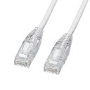 (5/5は抽選で100%P還元)サンワサプライ KB-SL6YS-03W カテゴリ6LANケーブル(スリム・やわらか・ツメ折れ防止コネクタ) SANWASUPP...