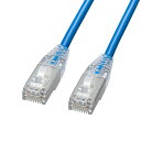 (5/1は抽選で100%P還元)サンワサプライ KB-SL7YS-005BL カテゴリ7LANケーブル(スリム・やわらか・ツメ折れ防止コネクタ) SANWASU...