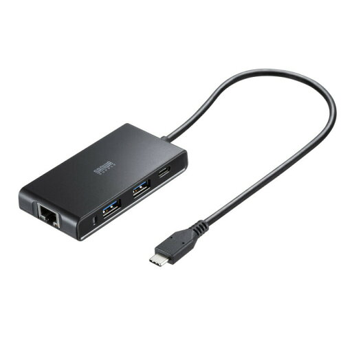 (5/1は抽選で100%P還元)サンワサプライ USB-3TCLS8BK USB Type-Cハブ付き ギガビットLANアダプタ SANWASUPPLY (5/1は抽選で100%P還元)サンワサプライ USB-3TCLS8BK USB Type-Cハブ付き ギガビットLANアダプタ SANWASUPPLY