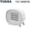 (LINE新規友だち限定クーポン配布中)ユアサプライムス YGT-S640F-W コンパクトセラミックヒーター ホワイト 暖房 防寒 小型 軽量 電気ファンヒー...