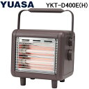 (5/15は抽選で100%P還元)ユアサプライムス YKT-D400E-H 電気ストーブ 小型 省エネ 200W 400W 2段階切り替え グレー 足元暖房 低...