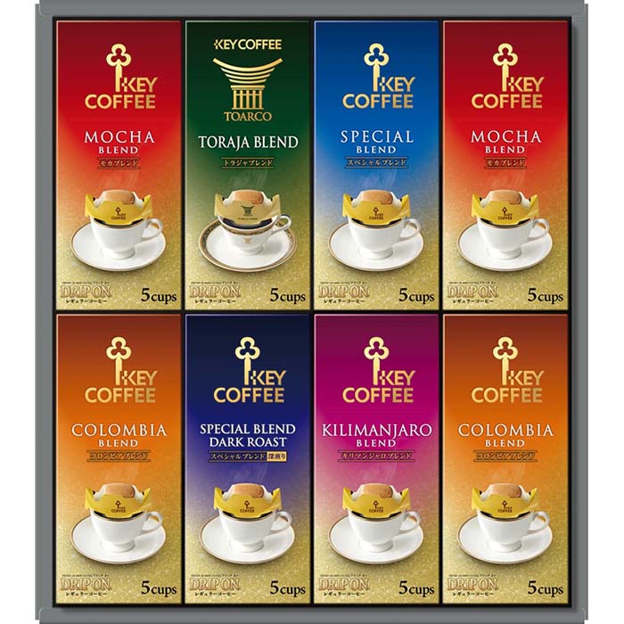 (LINEクーポン有)キーコーヒー KDV-40L ドリップオンギフト ギフト 御歳暮 贈り物 (のし包装無料対応可) (代引不可)