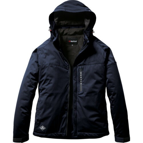(LINEクーポン有)バートル 3260-3-XL ストレッチフーディ防寒ジャケットネイビー