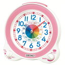 (LINE新規友だち限定クーポン配布中)セイコー KR524P 知育目ざまし時計 薄ピンク SEIKO