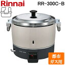 (LINEクーポン有)リンナイ RR-300C-B-13A 業務用ガス炊飯器 普及タイプ シンプル 内釜フッ素なし 6.0L (3升) 都市ガス用 厨房機器 プロ 調理 店舗 42-4795 Rinnai