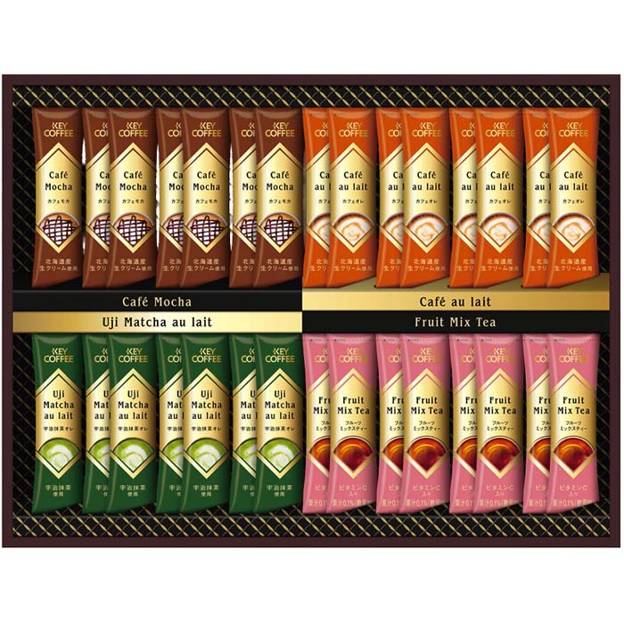 (LINEクーポン有)キーコーヒー KIM-30B インスタントスティックバラエティギフト ギフト 御歳暮 贈り物 (のし包装無料対応可) (代引不可)